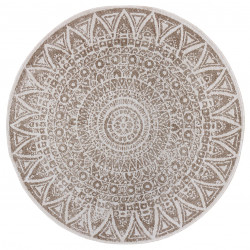 AKCE: 200x200 (průměr) kruh cm Kusový koberec Mujkoberec Original Nora 105453 Linen kruh – na ven i na doma