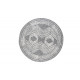 Kusový koberec Gemini 106028 Silver kruh z kolekce Elle – na ven i na doma