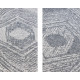 Kusový koberec Gemini 106028 Silver kruh z kolekce Elle – na ven i na doma