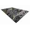 AKCE: 140x190 cm Kusový koberec Gloss 529A 82 3D mramor black/grey