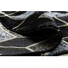 AKCE: 150x150 (průměr) kruh cm Kusový koberec Gloss 400B 86 3D geometric black/gold kruh