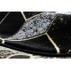 AKCE: 150x150 (průměr) kruh cm Kusový koberec Gloss 400B 86 3D geometric black/gold kruh