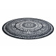 AKCE: 120x120 (průměr) kruh cm Kusový koberec Napkin black kruh
