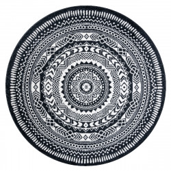 AKCE: 120x120 (průměr) kruh cm Kusový koberec Napkin black kruh