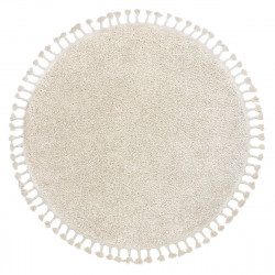 AKCE: 120x120 (průměr) kruh cm Kusový koberec Berber 9000 cream kruh