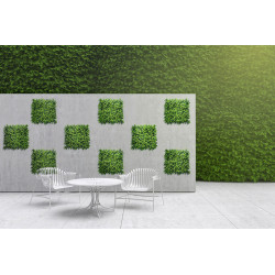 Umělý rostlinný panel FRESH LIGHT GREEN 50 x 50 cm