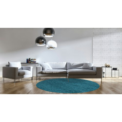 Kusový koberec Life Shaggy 1500 tyrkys kruh