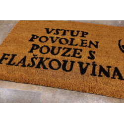Rohožka Kokos Flaška vína - na ven i na doma