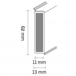 Podlahová lišta Cubu Trendy Powder Rose 1463 2,5m