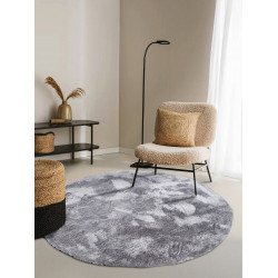 Kusový koberec Cosy 106110 Silver kruh z kolekce Elle