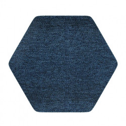 Čalouněný akustický panel nástěnný Luna 30 denim hexagon