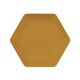 Čalouněný akustický panel nástěnný Riwiera 41 hořčicová hexagon