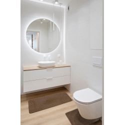 Protiskluzová koupelnová předložka Classic set hnědá