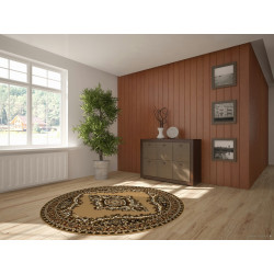 TRHÁK: Kusový koberec TEHERAN T-102 beige kruh