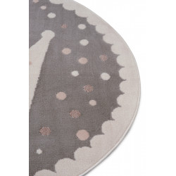 Dětský koberec Adventures 105969 Cream Grey kruh
