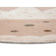 Dětský koberec Adventures 105971 Cream Beige kruh