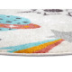 Dětský koberec Adventures 105957 Cream Multicolor kruh