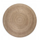 Kusový koberec Jute Braided 106006 Grey Brown kruh