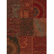 Kusový koberec Prime Pile 101190 Patchwork Optik Rot/Braun