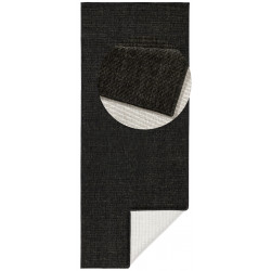 Běhoun Twin-Wendeteppiche 103096 black cream – na ven i na doma