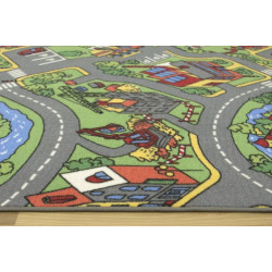 Dětský kusový koberec Hravé město čtverec