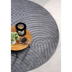 Kusový koberec New York 106206 Antracite kruh