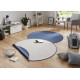 DOPRODEJ: 140x140 (průměr) kruh cm Kusový koberec Twin-Wendeteppiche 103100 blue cream kruh – na ven i na doma