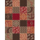 Kusový koberec Prime Pile 101091 Patchwork Optik Terra/Braun/Rot