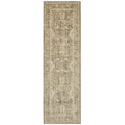 AKCE: 80x200 cm Běhoun Cairo 105592 Luxor Black Cream – na ven i na doma