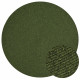 Kusový koberec Braided 105554 Green kruh – na ven i na doma