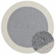 Kusový koberec Braided 105555 Grey Creme kruh – na ven i na doma