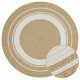 Kusový koberec Braided 105556 Creme Beige kruh – na ven i na doma