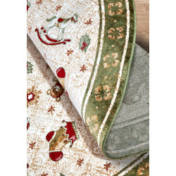 DOPRODEJ: 200x200 (průměr) kruh cm Kusový koberec Villeroy & Boch Toy's delight se střiženým vlasem 106218 Green, Multicolor 