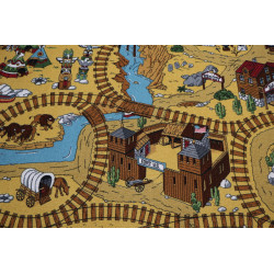 Dětský metrážový koberec Western