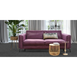 Metrážový koberec Supersoft 850 tm. šedý