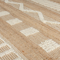 AKCE: 160x230 cm Kusový koberec Jubilant Medina Jute Natural/Ivory