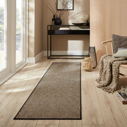 Běhoun Geometric Jute Black