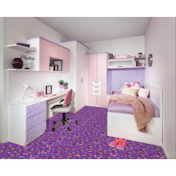 Dětský metrážový koberec Motýlek 5291