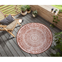 DOPRODEJ: 200x200 (průměr) kruh cm Kusový koberec Twin Supreme 105497 Cayenne kruh – na ven i na doma