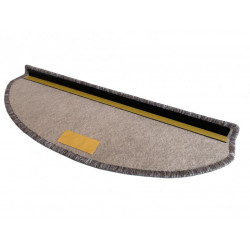 DOPRODEJ: 24x65 půlkruh cm Nášlapy na schody Toledo béžové půlkruh, samolepící