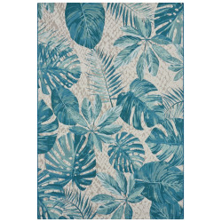 AKCE: 200x285 cm Kusový koberec Flair 105618 Tropical Leaves Turqouise – na ven i na doma
