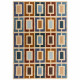 AKCE: 80x150 cm Ručně všívaný kusový koberec Illusion Retro Blocks Blue/Multi