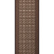 AKCE: 220x100 cm Protiskluzový běhoun na míru Zel 1002 Brown - obšitý ze všech stran
