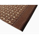 AKCE: 220x100 cm Protiskluzový běhoun na míru Zel 1002 Brown - obšitý ze všech stran