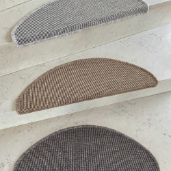 Nášlapy na schody Nature NEW přírodní půlkruh, samolepící