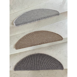 Nášlapy na schody Nature NEW béžová půlkruh, samolepící