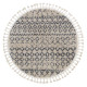 AKCE: 120x120 (průměr) kruh cm Kusový koberec Berber Agadir G0522 cream and grey kruh