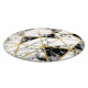 AKCE: 120x120 (průměr) kruh cm Kusový koberec Emerald 1020 black and gold kruh