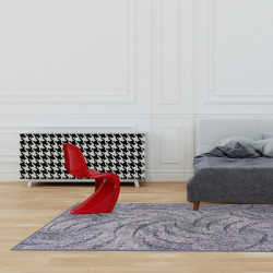 Kusový koberec Scroll šedý