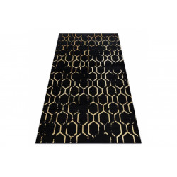 AKCE: 180x270 cm Kusový koberec Gloss 407C 86 black/gold